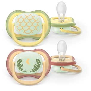 Пустушка Philips AVENT Ultra Air Нічна 0-6 місяців 2 шт (SCF376/27) изображение 1