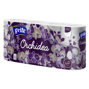 Туалетний папір Grite Orchidea 3 шари 8 рулонів (4770023348033) зображення 1