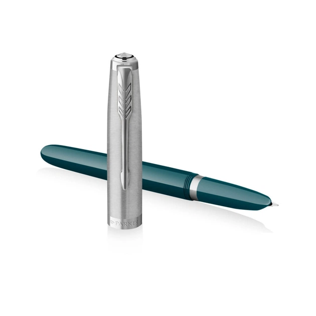 Ручка перьевая Parker PARKER 51 Teal Blue CT FP F (55 311) - изображение 2