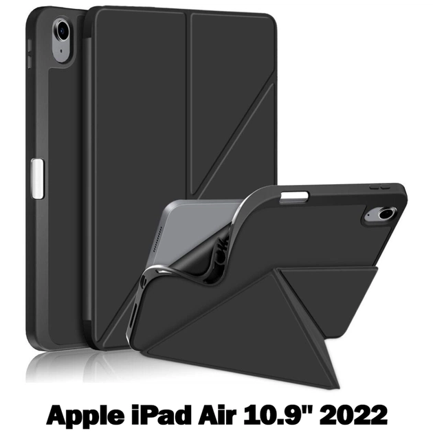 Чохол до планшета BeCover Ultra Slim Origami Apple iPad Air 5 (2022) 10.9" Black (708758) - зображення 1