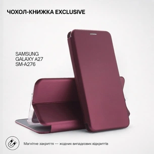 Чохол до мобільного телефона BeCover Exclusive Samsung Galaxy A27 SM-A276 Red Wine (715687) зображення 1