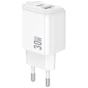 Зарядное устройство BOROFONE BAS45A 1xUSB-C PD30W + 1xUSB QC3.0 white (6941991113871) - уменьшенное изображение 1