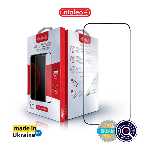 Стекло защитное Intaleo Full Glue ESD Apple iPhone 16 Pro Max Black (1283126594731) - изображение 1