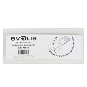 Комплект чистячих карт Evolis для очищення модуля ламінації, 10 шт. (A5070) зображення 1