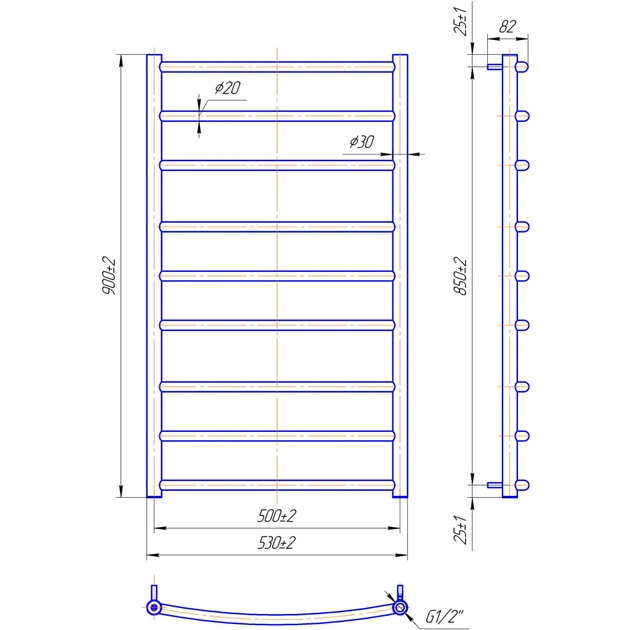 Сушарка для рушників MARIO Класік (1.1.0109.01.P) - зображення 5