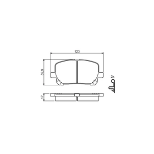 Гальмівні колодки Bosch 0 986 424 761 зображення 1