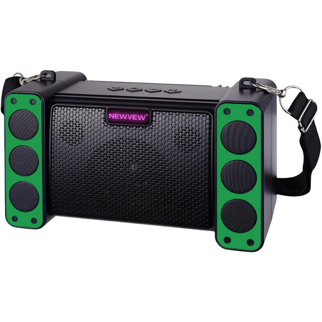 Акустическая система NEWVEW NV-9172 Solar Panel/BT/USB/TF/FM Green (NWVW-NV-9172-GN) - изображение 1
