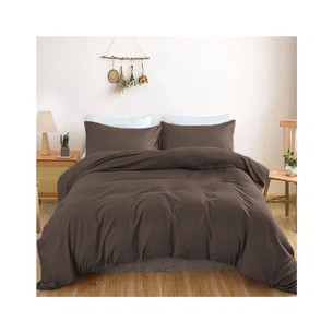 Постільна білизна MirSon Light brown Варена бавовна 200х220 (2200007885282) зображення 1