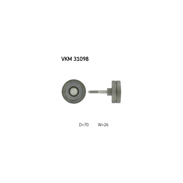 Ролик натягувача ременя SKF VKM 31098 - зображення 1