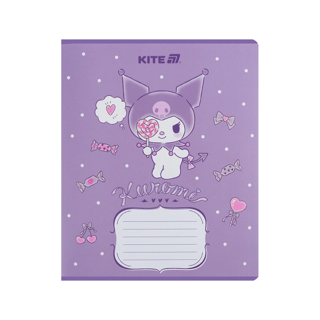 Тетрадь Kite Kuromi, 12 листов, линия (HK25-234-2) - изображение 4