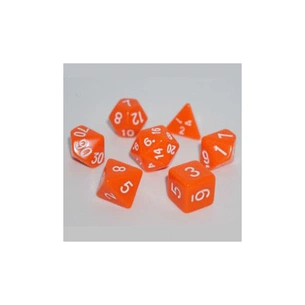 Набір кубиків для настільних ігор Games 7 Days Opaque 7 Dice Set - Orange (7 шт.) (g7dopaq03) зображення 1