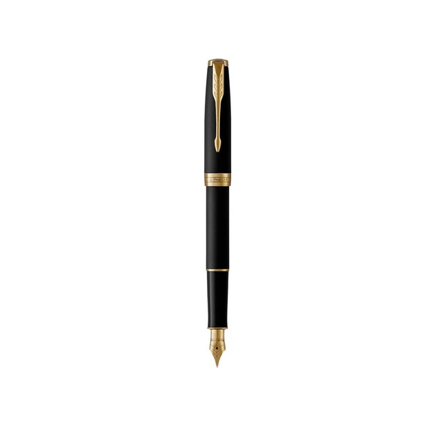 Ручка пір'яна Parker SONNET 17 Matte Black Lacquer GT FP F (84 811) - picture 1