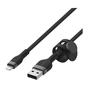 Дата кабель USB 2.0 AM to Lightning 1.0m black Belkin (CAA010BT1MBK) - зменшене зображення 3