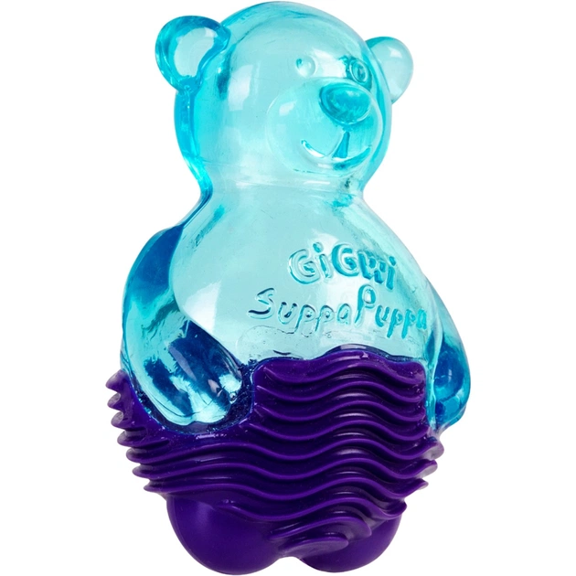 Игрушка для собак GiGwi Suppa Puppa Мишка с пискавкой 9 см (75035) - изображение 1