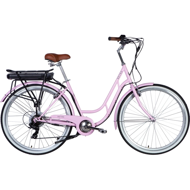 Електровелосипед Dorozhnik 28" eRETRO Vbr рама-19" 36B 12.5А*г 500Вт світло-рожевий 2025 (ELB-D-28-071) - изображение 1