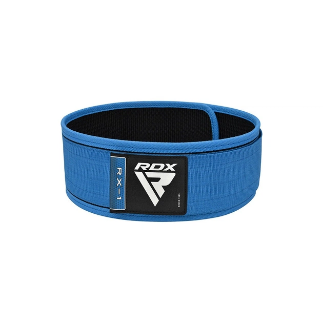 Атлетичний пояс RDX RX1 Weight Lifting Belt Blue XL (WBS-RX1U-XL) - изображение 1