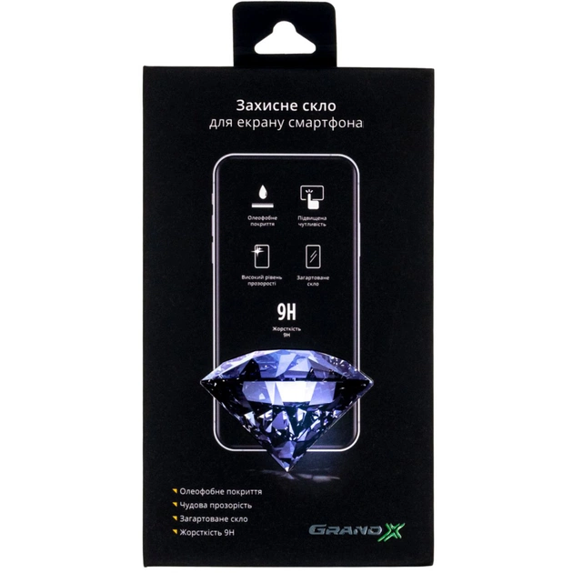 Скло захисне Grand-X Apple iPhone 12 Pro Max 9D black (AIP12PRM9D) - зображення 1