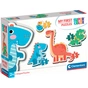 Пазл Clementoni 4 в 1 Dinosaurs, серия My First Puzzles (20834) - уменьшенное изображение 1