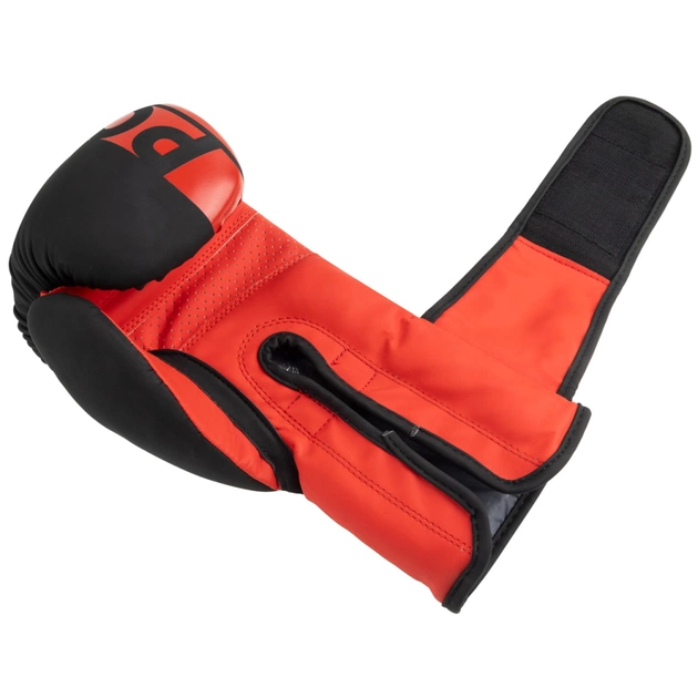 Боксерські рукавички PowerPlay 3086 Matt Challenger Чорно-Червоні 14 унцій (PP_3086_14oz_Bl/Red) - picture 6