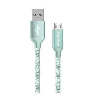 Дата кабель USB 2.0 AM to Micro 5P 2.0m mint ColorWay (CW-CBUM009-MT) зображення 1