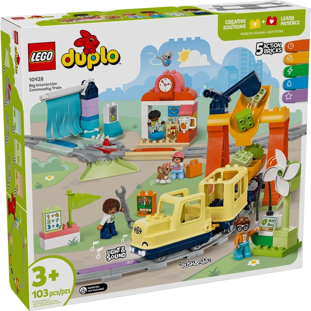 Конструктор LEGO DUPLO Town Большой интерактивный общественный поезд (10428-) - изображение 1