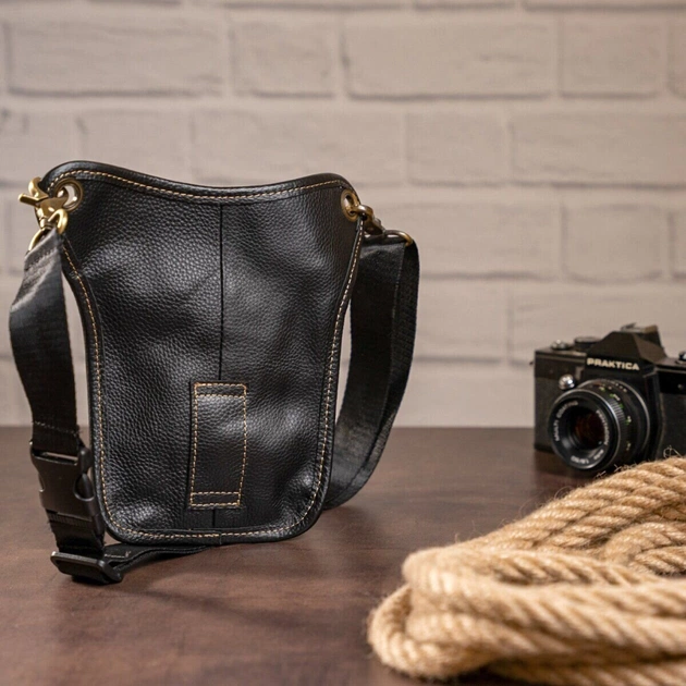 Сумка Vintage На пояс Чорна (14659) - зображення 8