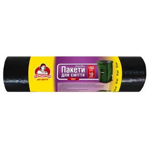 Пакети для сміття Помічниця 160 л 10 шт. (4820012340217) зображення 1