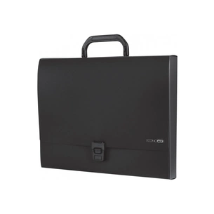 Папка - портфель Economix пластиковий A4 на застібці 1 відділення, чорний (E31607-01) зображення 1