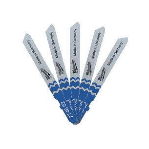 Полотно Milwaukee для лобзика T118G 50мм/крок зуба 0,7мм, 5шт, універсальні (4932274652) зображення 1