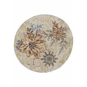 Серветка на стіл Прованс гобеленова Золоте свято D 35см (036313) зображення 1