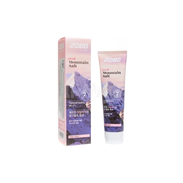 Зубная паста Aekyung 2080 Pure Pink Mountain Salt Toothpaste 120 г (8801046311486) - изображение 1