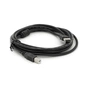 Кабель для принтера USB 2.0 AM/BM 3.0m ferrite black Voltronic (YT-AM/BM-3.0BB) - зменшене зображення 1