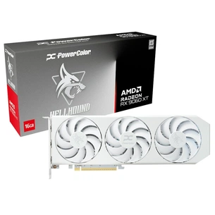 Відеокарта AMD Radeon RX 9060 XT 16GB GDDR6 Hellhound Spectral White PowerColor (RX9060XT 16G-L/OC/WHITE) зображення 1