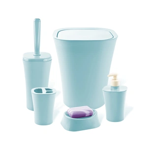 Набір для ванної кімнати Planet Household Papillon 5 предметів блакитний (6888) зображення 1