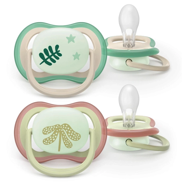 Пустушка Philips AVENT Ultra Air Нічна 6-18 місяців 2 шт (SCF376/31) - picture 1