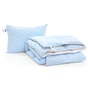 Ковдра MirSon Набір пуховий №2106 Bio-Blue Зима 90% пух 155х215 + подушка 50х70 м'яка (2200003023077) - зменшене зображення 3