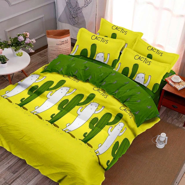 Постільна білизна MirSon Бязь Premium 17-0372 Cactus Полуторний (2200002668002) - зображення 1