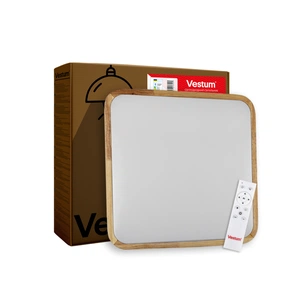 Світильник Vestum GLOW матовий 60W 391*391*65мм 3000К-6500К з ДК акація (VS-91050) изображение 1
