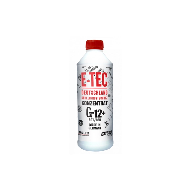 Антифриз E-TEC Конц. Gt12+ Glycsol красный 1,5л¶ (9588) - изображение 1
