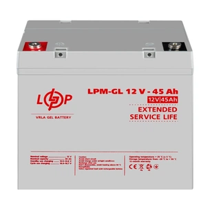 Батарея до ДБЖ LogicPower LPM-GL 12V 45Ah (20269) зображення 1