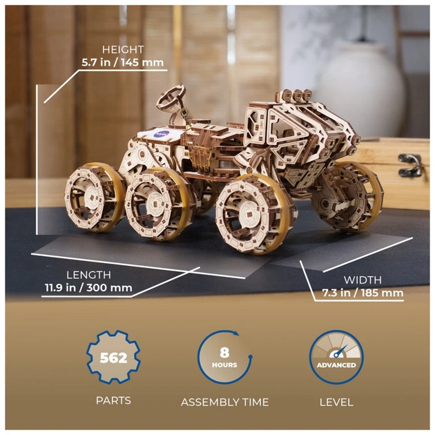 Конструктор Ugears Пілотований марсохід (6337514) - зображення 12