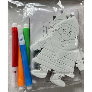 Ялинкова іграшка Chomik Комплект прикрас для розфарбовування 3 шт 10см та флома (5900779878952_2) picture 1