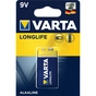 Батарейка Varta Longlife 9V 6LR61 (04122101411) - зменшене зображення 1