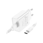 Зарядний пристрій BOROFONE BA74A Aspirer USB + cable USB to USB-C White (6974443388671) - зменшене зображення 5
