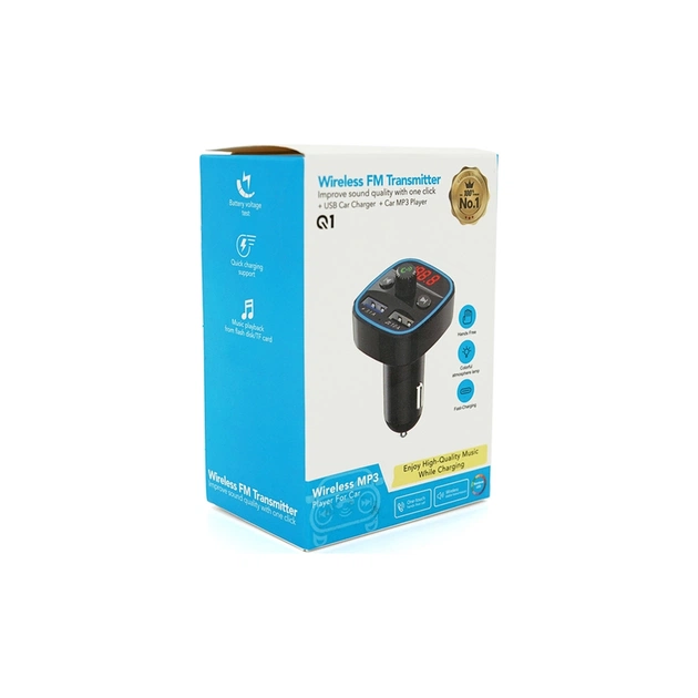 FM модулятор Voltronic Q1, 1.5A, FM, USB, TF (FM-Q1) - изображение 4