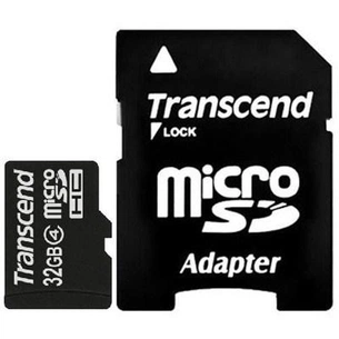 Карта пам'яті Transcend 32Gb microSDHC class 4 (TS32GUSDHC4) зображення 1