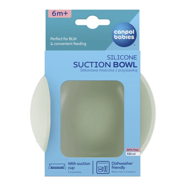 Тарілка дитяча Canpol babies силіконова на присосці - зелена (51/400_gre) - picture 5