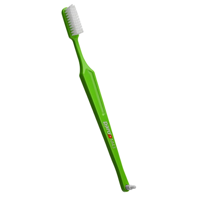 Зубная щетка Paro Swiss M43 средней жесткости Салатовая (7610458007082-light-green) - изображение 1
