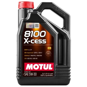Моторна олива MOTUL 8100 X-cess SAE 5W-30, 5л зображення 1