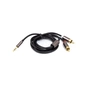 Кабель мультимедійний 3.5mm M to 2xRCA 1.0m PowerPlant (CA912834) - зменшене зображення 1